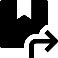 Shipment Product Box Forwarding Service Icon from Nova Solid Set