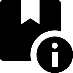 Shipment Product Box Information Icon from Nova Solid Set