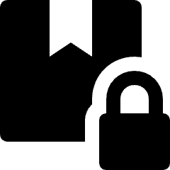 Shipment Product Box Lock Icon from Nova Solid Set