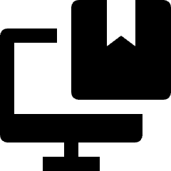 Shipping Personal Computer Icon from Nova Solid Set