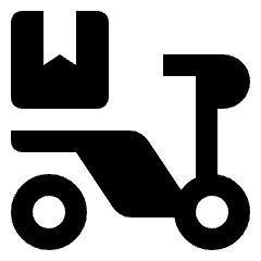 Shipping Scooter Icon from Nova Solid Set