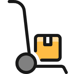 Warehouse Cart Package Icon from Ultimate Colors Set
