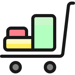 Warehouse Cart Packages 2 Icon from Ultimate Colors Set