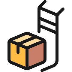 Warehouse Package Box Icon from Ultimate Colors Set