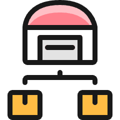 Warehouse Package Icon from Ultimate Colors Set