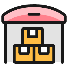 Warehouse Storage 2 Icon from Ultimate Colors Set