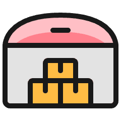 Warehouse Storage Icon from Ultimate Colors Set