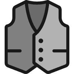 Vest Male Icon from Ultimate Colors Set