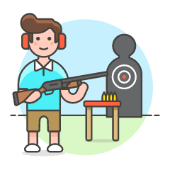 Sports Shooting 1 Illustration from UX Colors Set