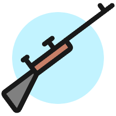 Shooting Rifle Icon from Ultimate Colors Set