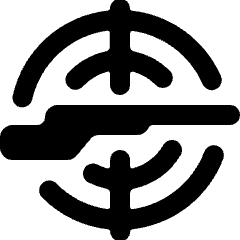 Shooting Rifle Aim Icon from Ultimate Bold Set