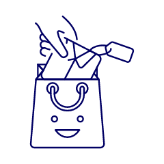 Shopping Bag Add 2 1 Illustration from UX Line Set