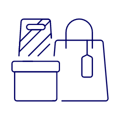 Shopping Bag Box Illustration from UX Line Set
