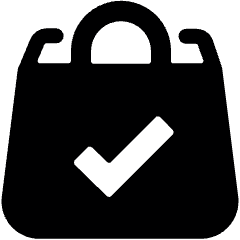 Shopping Bag Check Icon from Ultimate Bold Set