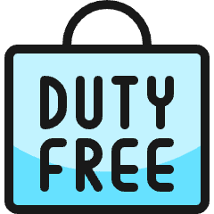 Shopping Bag Duty Free Icon from Ultimate Colors Set
