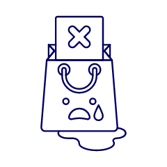 Shopping Bag Empty Illustration from UX Line Set