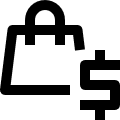 Shopping Bag Money Fund Icon from Nova Line Set