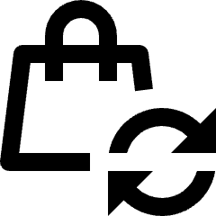 Shopping Bag Refresh Icon from Nova Line Set