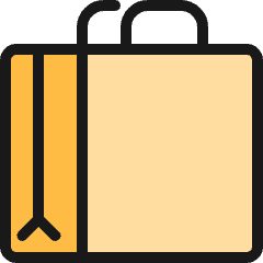 Shopping Bag Side Icon from Ultimate Colors Set