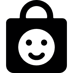 Shopping Bag Smiley Icon from Ultimate Bold Set