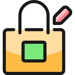 Shopping Bag Tag Icon from Ultimate Colors Set