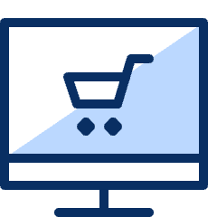 Shopping Cart Application PC 1 Icon from Cyber Duotone Set