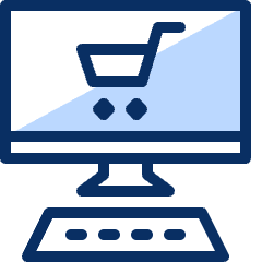 Shopping Cart Application PC 2 Icon from Cyber Duotone Set