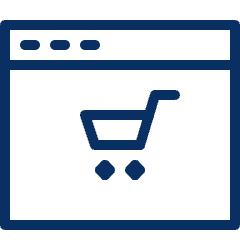 Shopping Cart Application Window Icon from Cyber Line Set