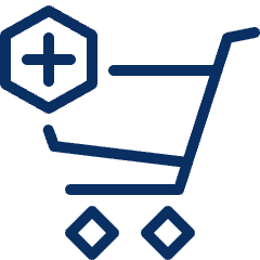 Shopping Cart Add Icon from Cyber Line Set