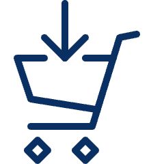 Shopping Cart Download 1 Icon from Cyber Line Set