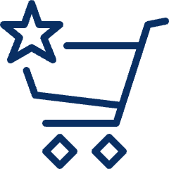 Shopping Cart Favorite Star Icon from Cyber Line Set