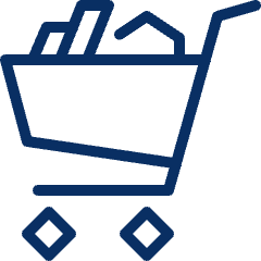 Shopping Cart Filled Icon from Cyber Line Set