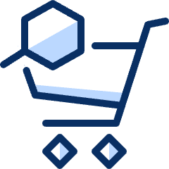 Shopping Cart Search Icon from Cyber Duotone Set