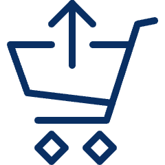 Shopping Cart Upload 2 Icon from Cyber Line Set