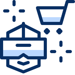 Shopping VR Icon from Cyber Duotone Set