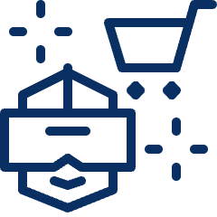 Shopping VR Icon from Cyber Line Set