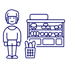 Bakery Shopping 2 1 Illustration from UX Line Set