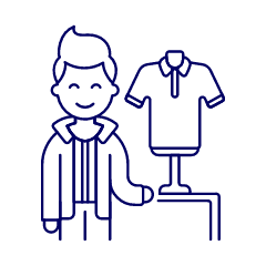 Garment Shopping 1 4 Illustration from UX Line Set