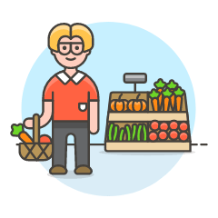 Grocery Shopping 3 1 Illustration from UX Colors Set