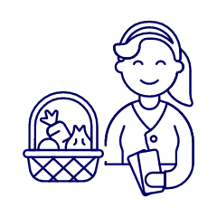 Grocery Shopping 2 2 Illustration from UX Line Set