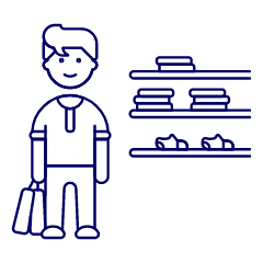 Shopping Man Section 1 Illustration from UX Line Set