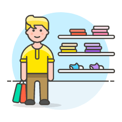Shopping Man Section 1 Illustration from UX Colors Set