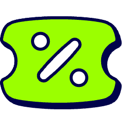Sale Coupon Icon from Stickies Duo Set