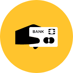 Credit Card Hand Icon from Kameleon Pop Set