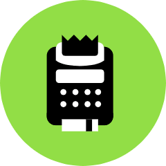 Credit Card Machine Icon from Kameleon Pop Set