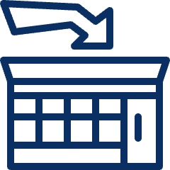 Department Store Icon from Cyber Line Set