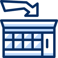 Department Store Icon from Cyber Duotone Set