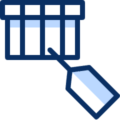 Gift Box Tag Icon from Cyber Duotone Set