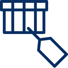 Gift Box Tag Icon from Cyber Line Set