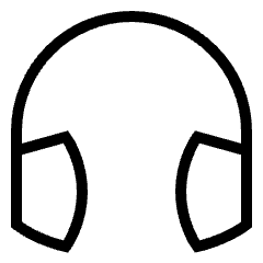 Headphones Icon from Platinum Set